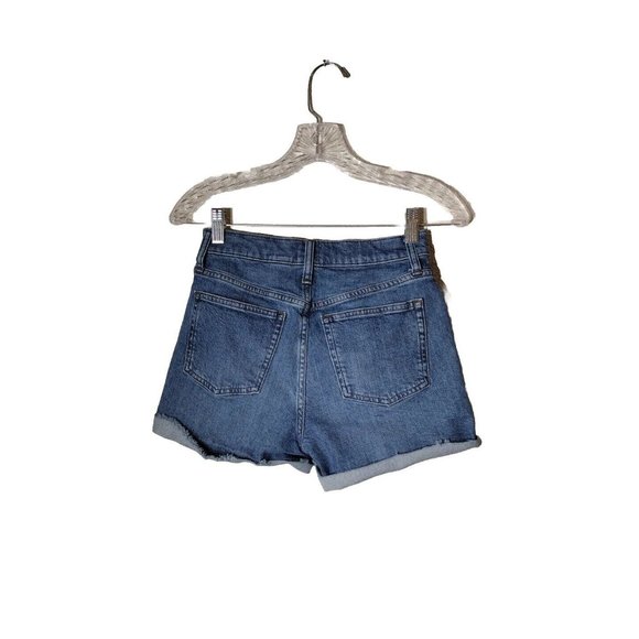 J Crew Shorts Womens 25 Denim High Rise Short Rolled Raw Cuff - Picture 2 of 11